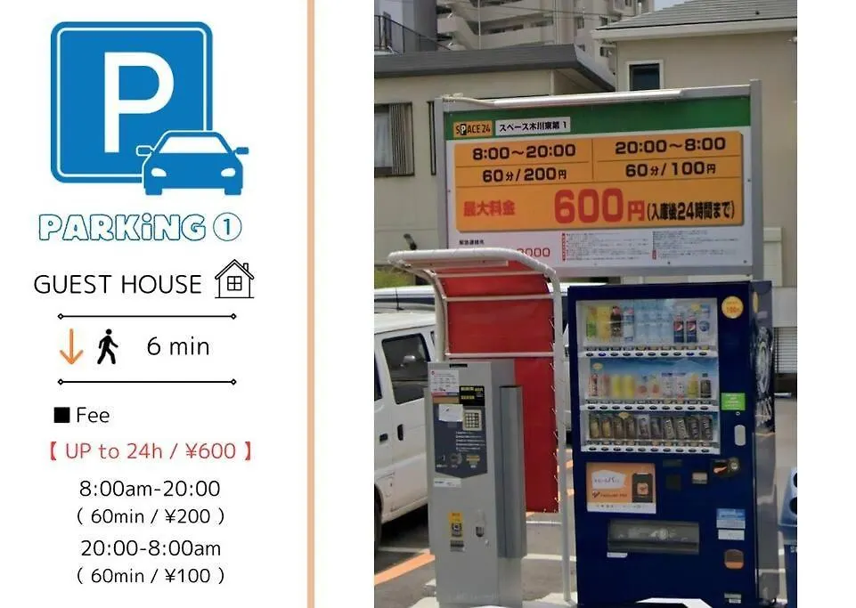 B3 Guest House ユニオン新大阪,リーズナブルで長期滞在にも最適 Lejlighed Osaka